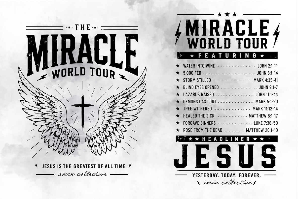 Miracle World Tour Christian Tie Dye T-Shirt