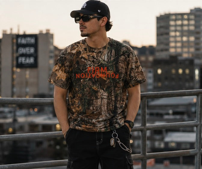 Firm Foundation Camo Tee