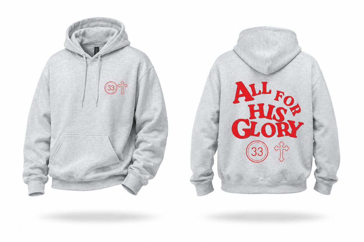 All for His Glory | Christian Streetwear Hoodie