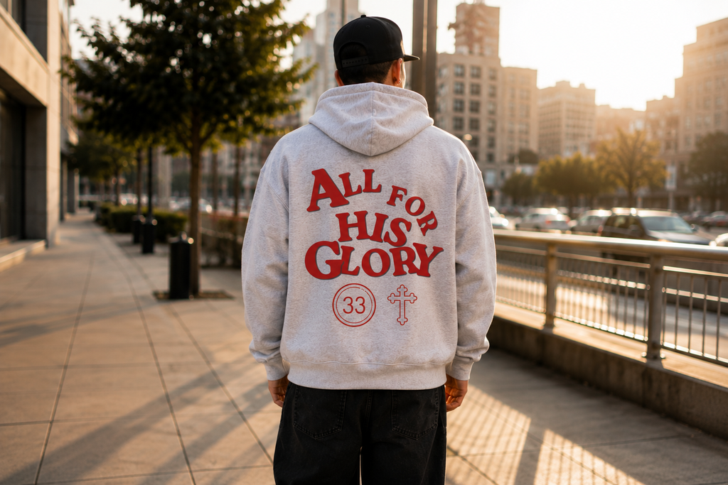 All for His Glory | Christian Streetwear Hoodie