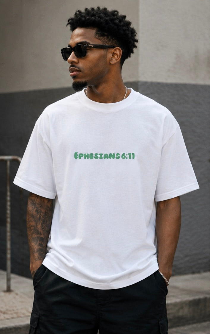 Ephesians 6:11 Full Armor of God Oversized Tee