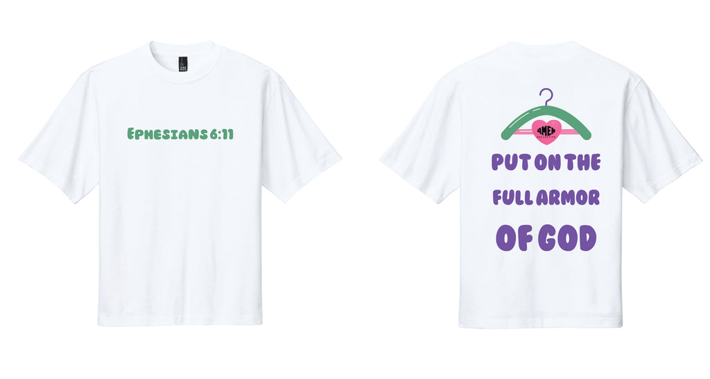 Ephesians 6:11 Full Armor of God Oversized Tee