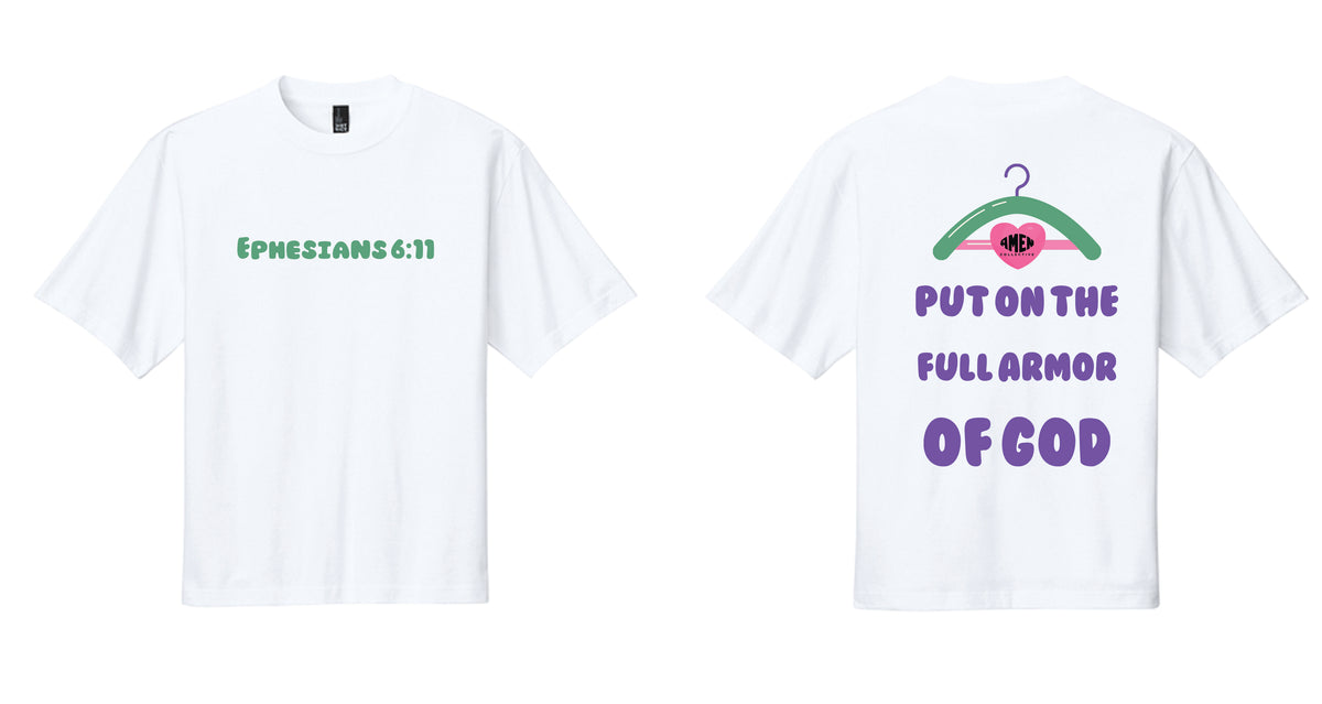 Ephesians 6:11 Full Armor of God Oversized Tee