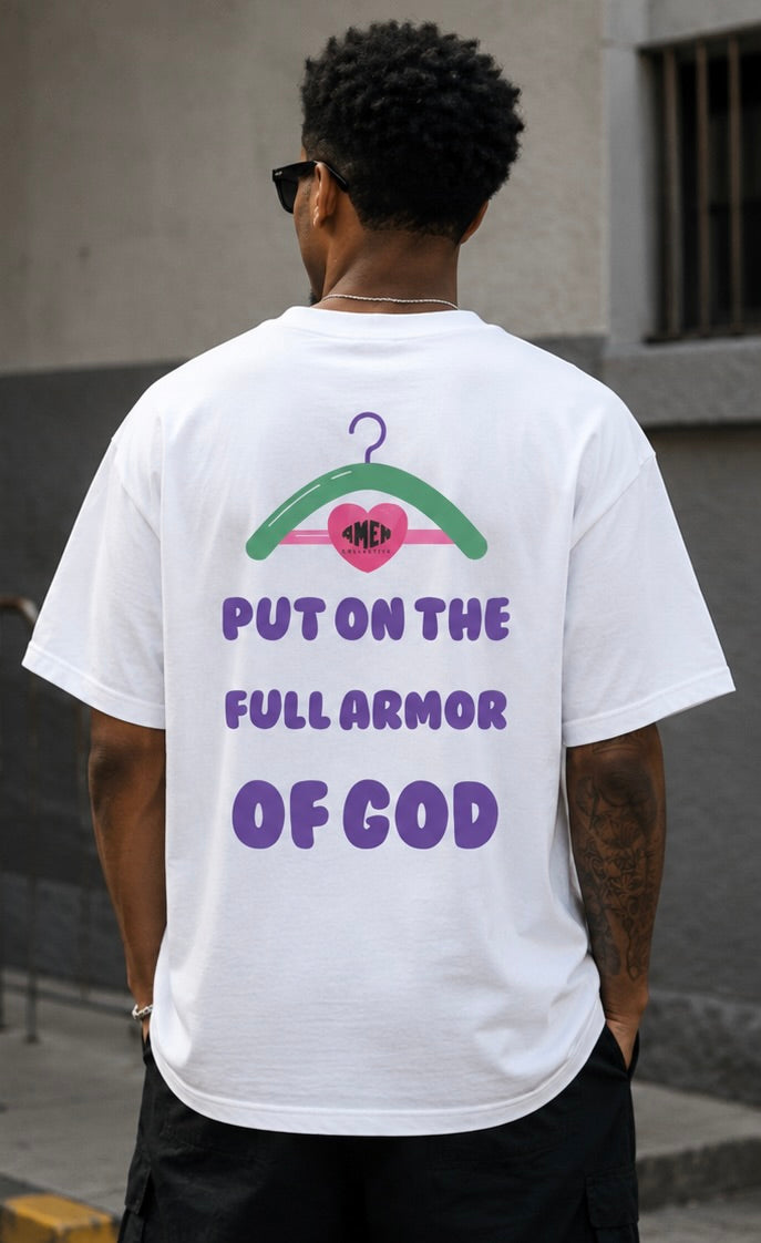 Ephesians 6:11 Full Armor of God Oversized Tee