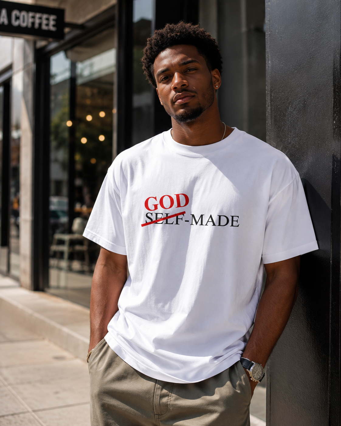 God Over Self-Made Christian Shirt