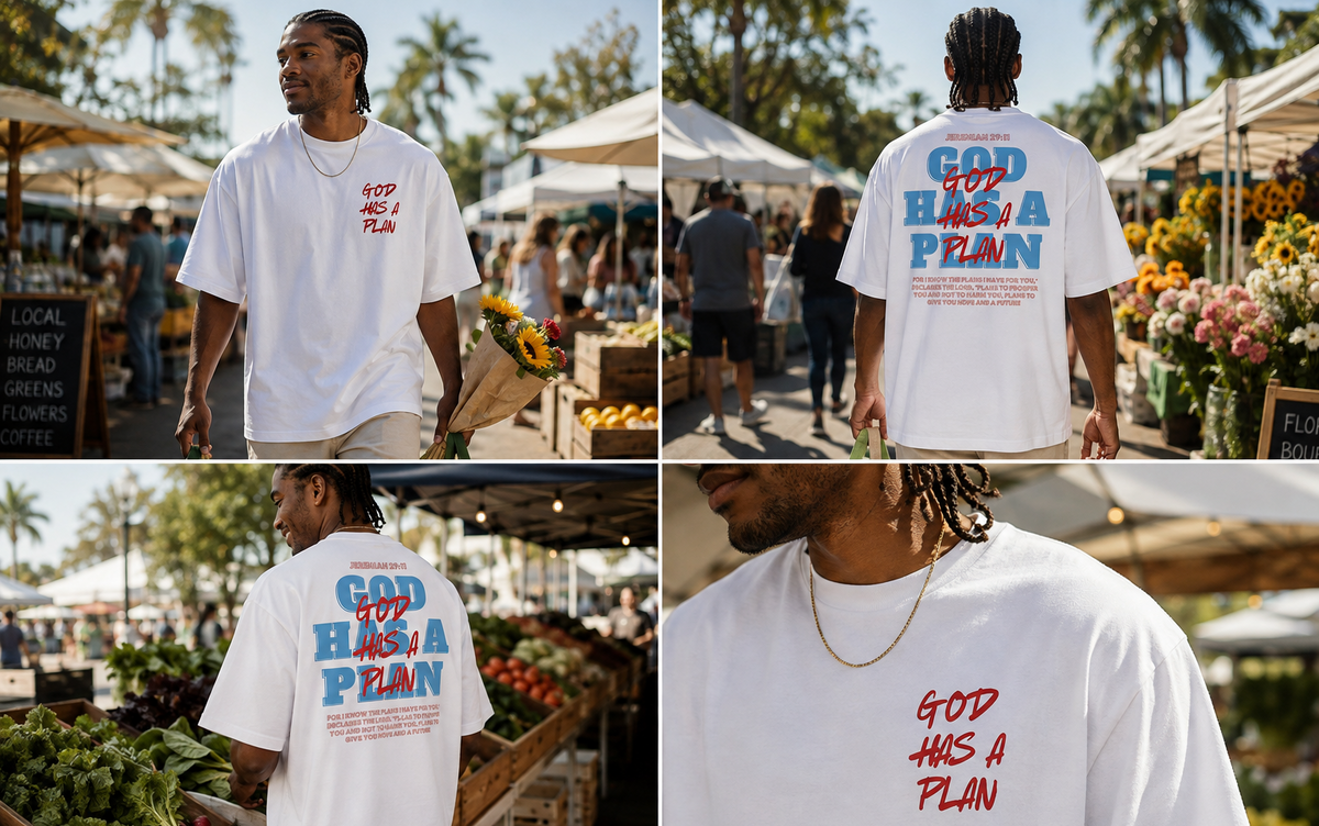 God Has a Plan Shirt Oversized Tee