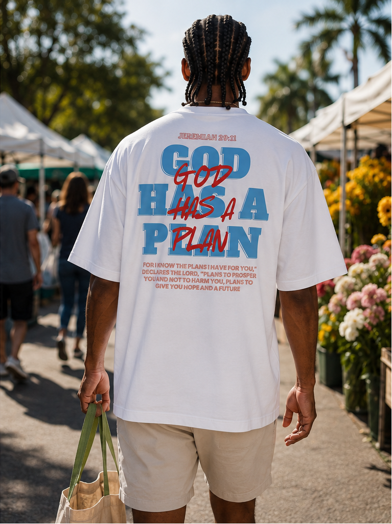 God Has a Plan Shirt Oversized Tee