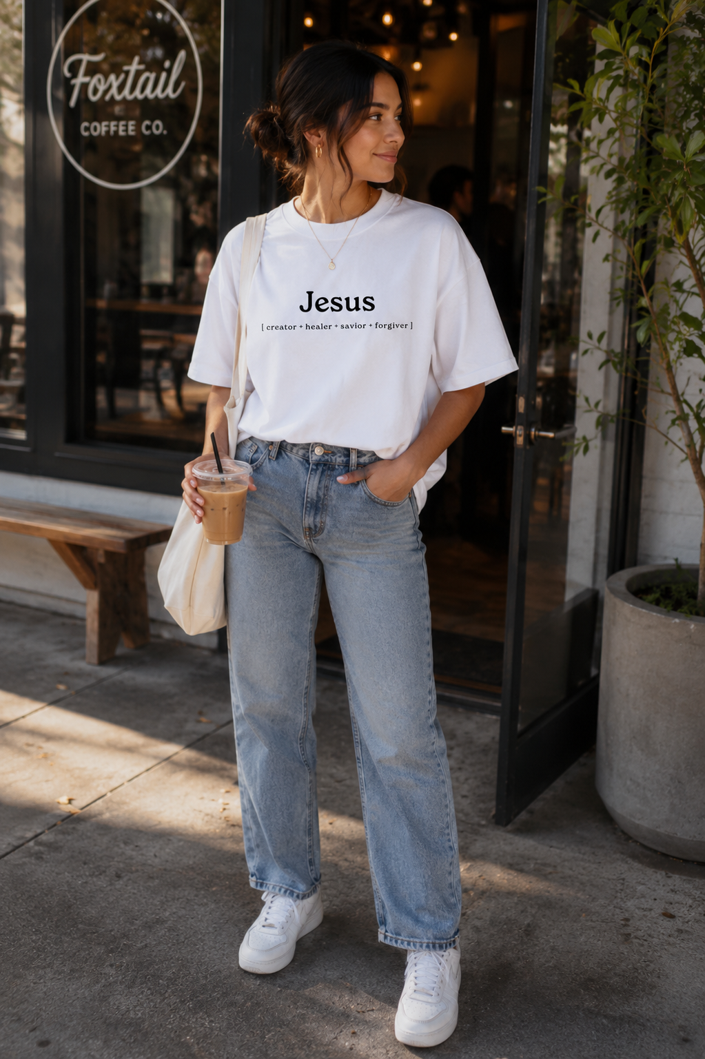 Jesus Creator Healer Savior Forgiver Oversized T-Shirt