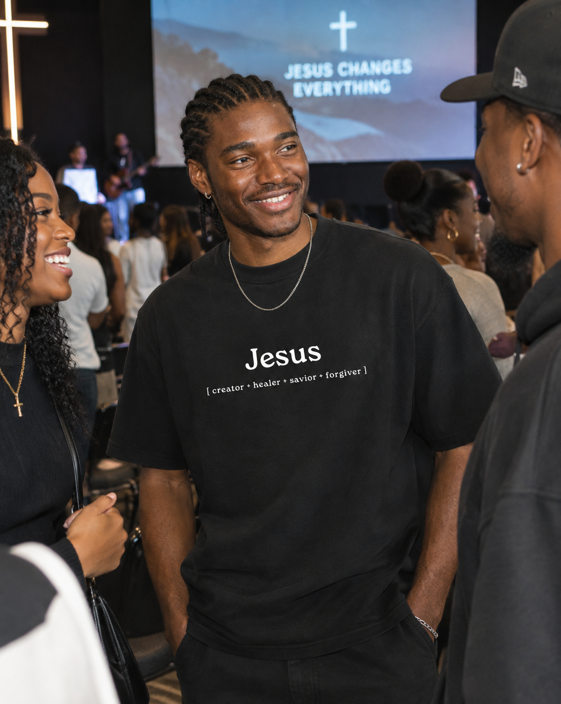 Jesus Creator Healer Savior Forgiver Oversized T-Shirt