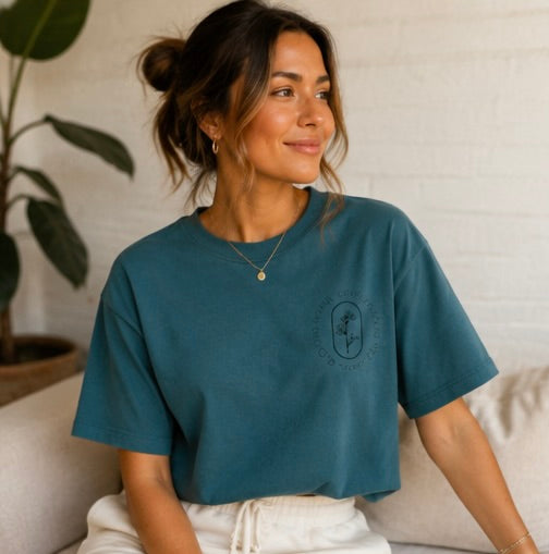 Bloom Where God Plants You Boxy Crop Tee