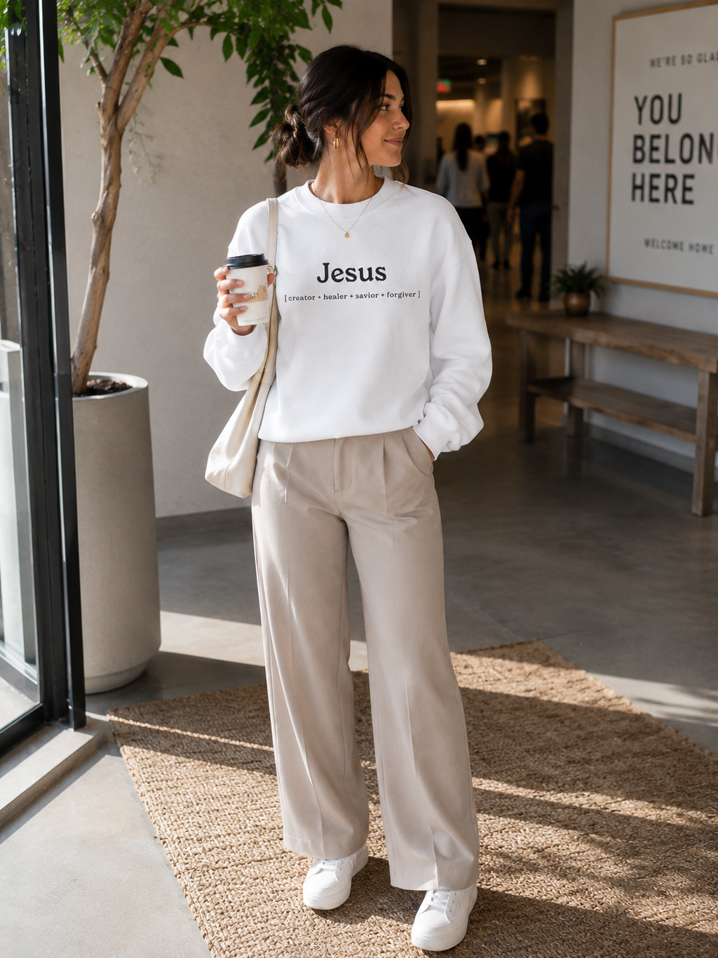 Jesus Creator Healer Savior Forgiver Crewneck