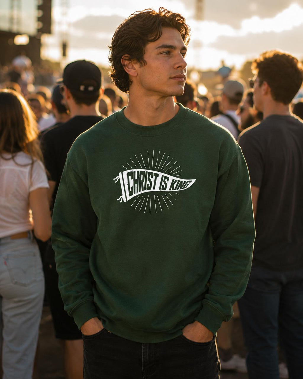Christ Is King Crewneck